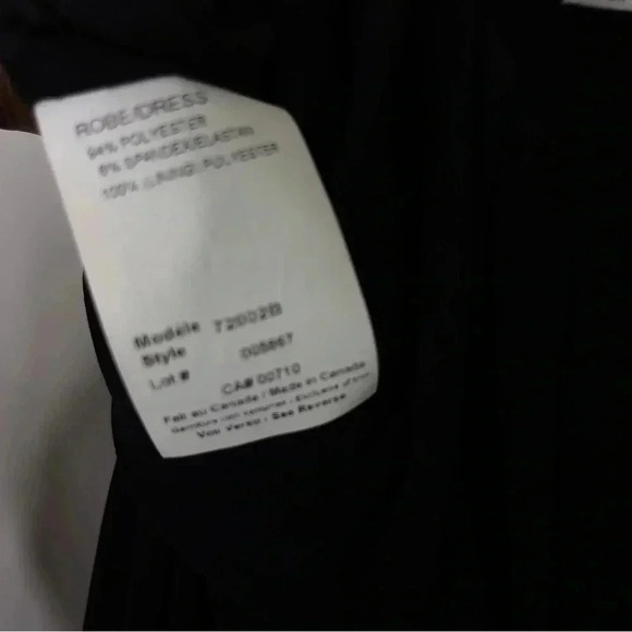 Joseph Ribkoff Little Black Cocktail Pleating Sleeveless Stretch Dress Size 10 - Picture 7 of 8